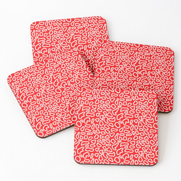 Item preview, Red And White Abstract Pattern designed and sold by patternologyy.