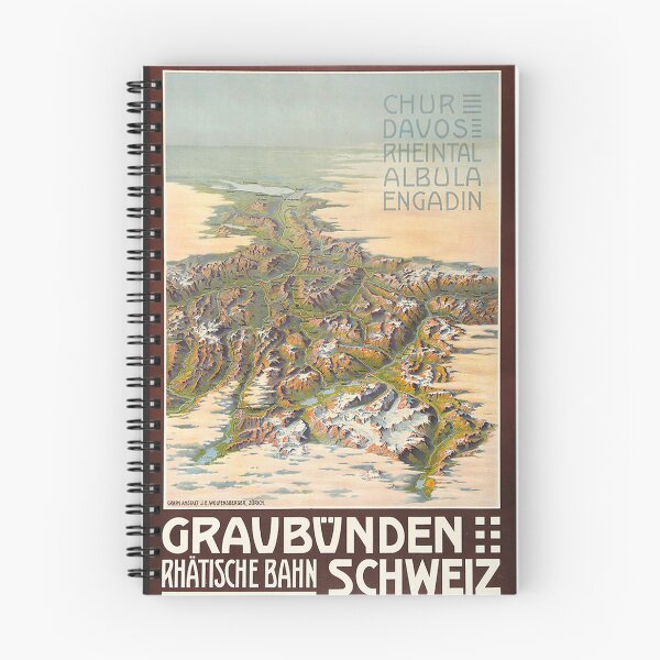 Item preview, Graubunden Vintage Switzerland Poster Vintage Swiss designed and sold by cutesy.