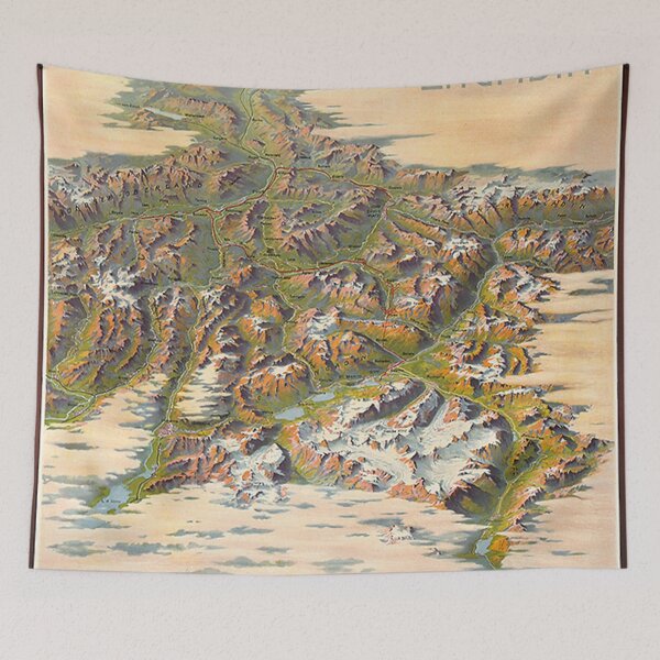 Item preview, Graubunden Vintage Switzerland Poster Vintage Swiss designed and sold by cutesy.