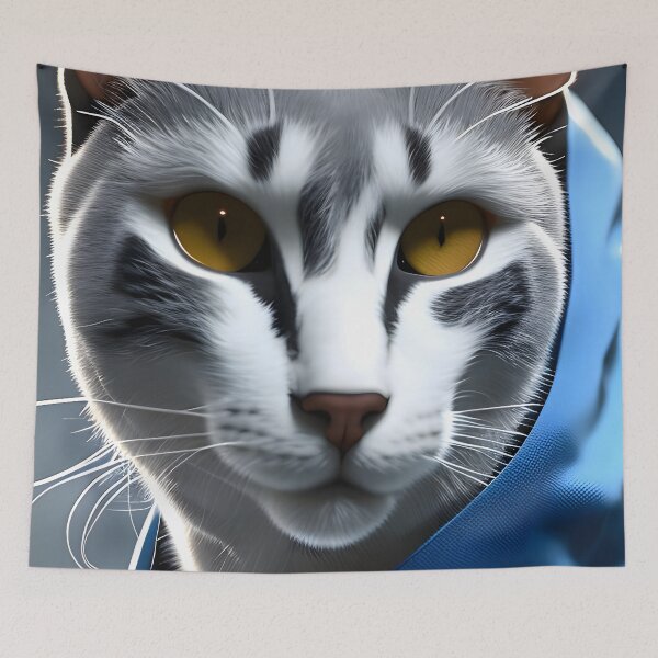 Item preview, Hooded Cat - Modern Digital Art designed and sold by Ai-michiart.