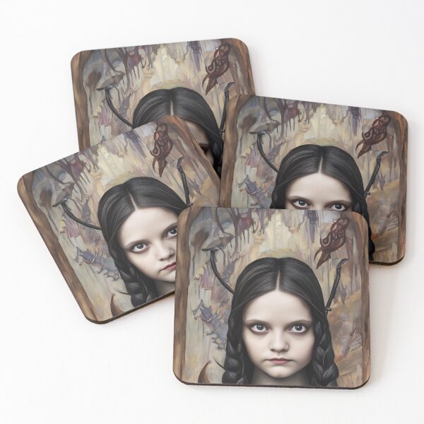 Item preview, Wednesday Addams Anime Portrait 3 designed and sold by AIPerfection.