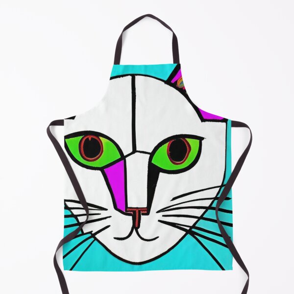 Item preview, Colorful, abstract cat wall art as prints, on canvas, or large posters. Wall art decor for your home. Choice of print sizes. designed and sold by JoelsCorner.
