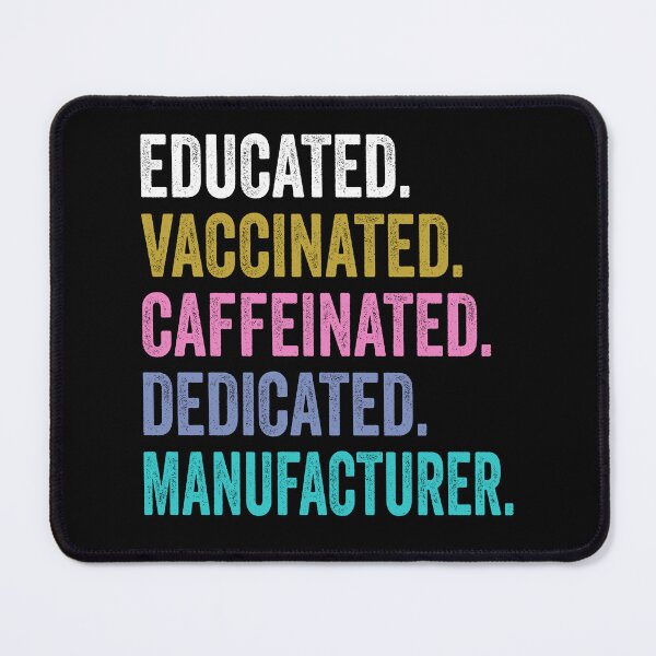 Item preview, manufacturer Vaccinated Caffeinated Dedicated, manufacturer Fathers Day designed and sold by Dogs Geeky⭐⭐⭐⭐⭐.