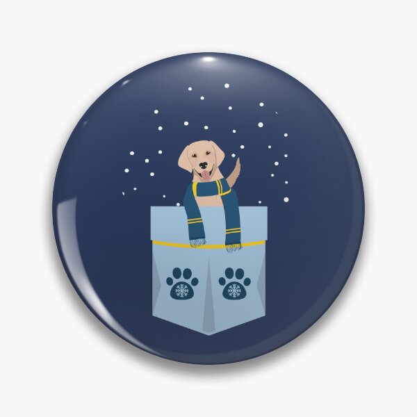 Item preview, Labrador Retriever in Winter Paw Pocket designed and sold by SeasonalDogs.