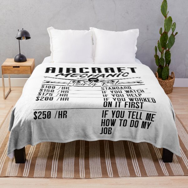 Item preview, Aircraft Mechanic Hourly Rate Fix Aviation Plane designed and sold by tshirtconcepts.