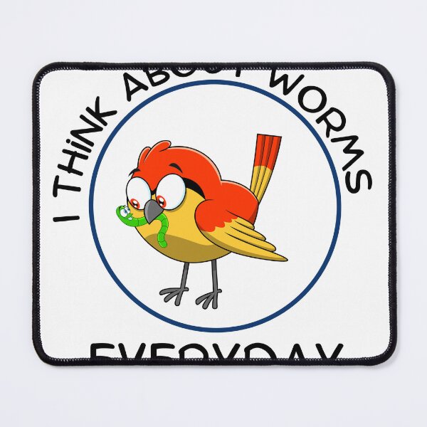 Item preview, I Think About Worms Everyday : Sarcastic and funny fishing designed and sold by PeonyPeak.