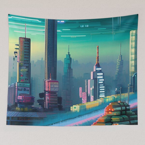 Item preview, 8-Bit Cityscape Explorations designed and sold by Nellisstadia.