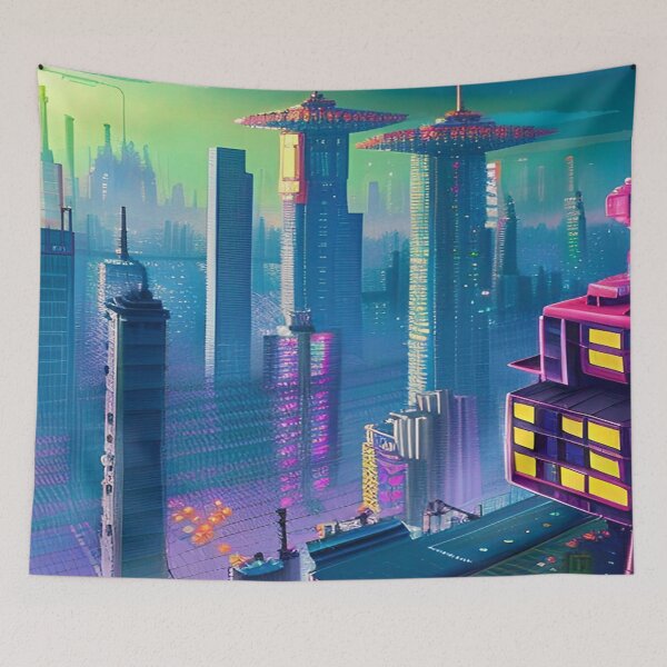 Item preview, Electronic Cityscape designed and sold by Nellisstadia.
