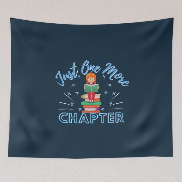 Item preview, Just One More Chapter (dark blue) designed and sold by Novelty-Shirts.