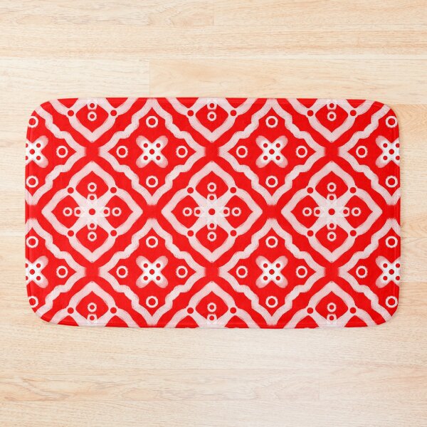 Item preview, Red and White Vintage Texture Pattern designed and sold by patternologyy.