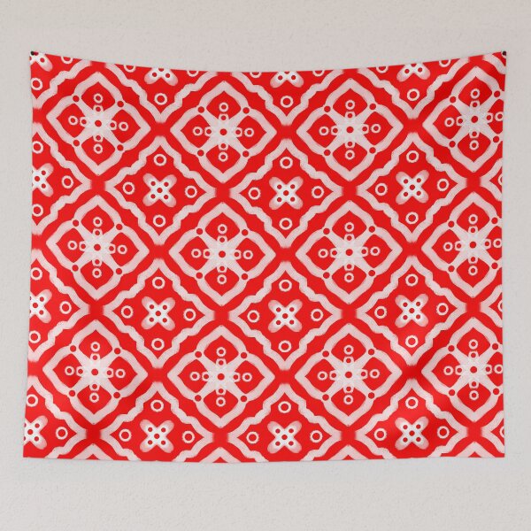 Aperçu de l'œuvre Motif de texture vintage rouge et blanc créée et vendue par patternologyy.