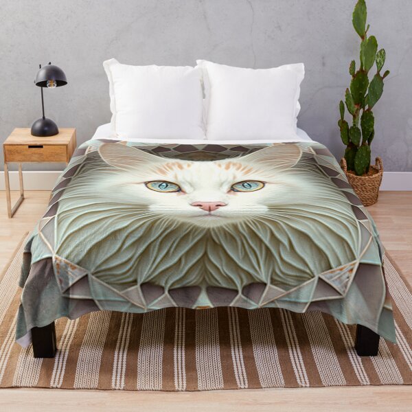 Item preview, A Fractal Portrait of a Turkish Van Cat designed and sold by Daniel Leighton.