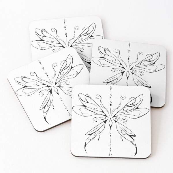 Item preview, retro butterfly fairy wings design  designed and sold by moonna designs.