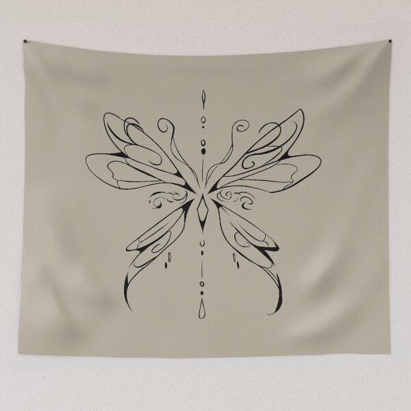 Item preview, retro butterfly fairy wings design  designed and sold by moonna designs.