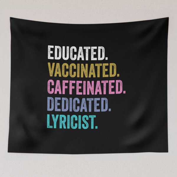 Item preview, lyricist Educated Dedicated Shirt, lyricist Dad Husband designed and sold by Dogs Geeky⭐⭐⭐⭐⭐.