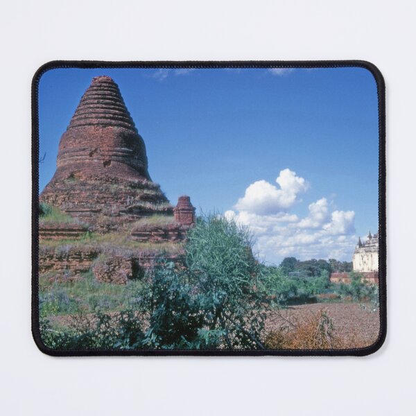 Item preview, 1970s - View of a Ruined Pagodas and a White Pagoda, Bagan, Myanmar, Burma designed and sold by thatwaslife.