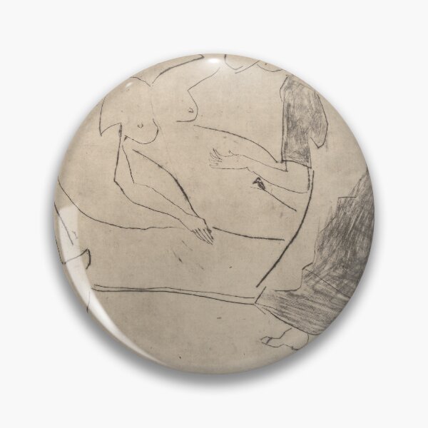 Item preview,  Ernst Ludwig Kirchner Girl, with Another Rubbing Her Belly (1910) designed and sold by TeeARTHY.