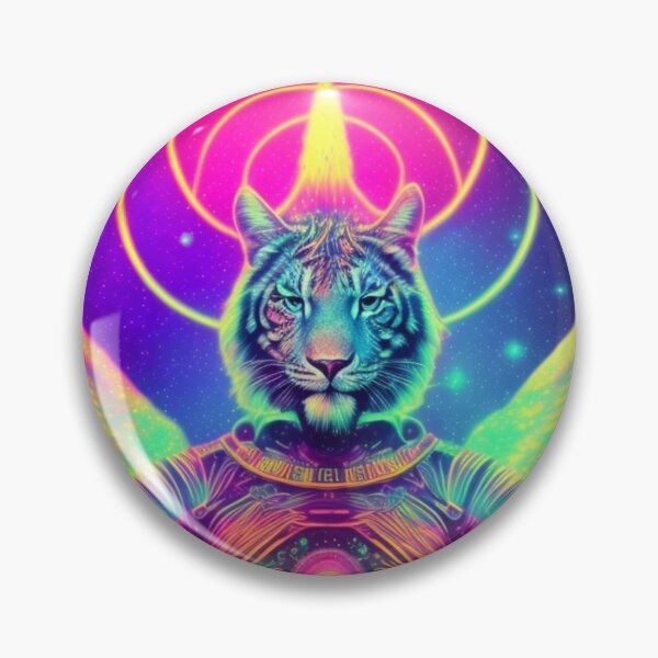 Item preview, Cosmic Tiger, Spirit Animal Warrior designed and sold by AbstractWave.