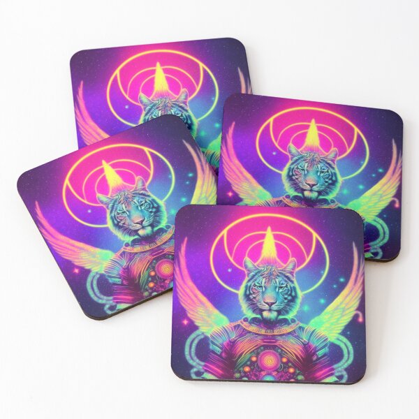 Item preview, Cosmic Tiger, Spirit Animal Warrior designed and sold by AbstractWave.