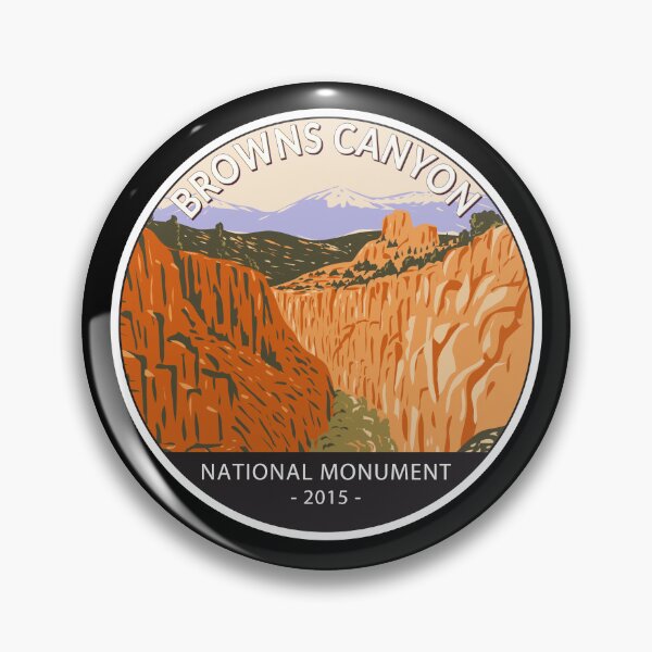 Item preview, Browns Canyon National Monument Colorado Circle designed and sold by KrisSidDesigns.