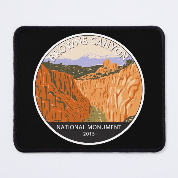 Item preview, Browns Canyon National Monument Colorado Circle designed and sold by KrisSidDesigns.