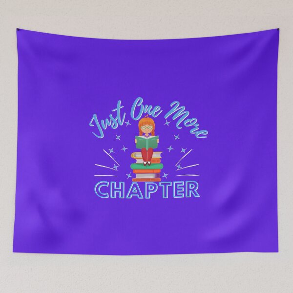 Item preview, Just One More Chapter (purple) designed and sold by Novelty-Shirts.