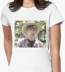 Jungkook Hawaii Meme Women's Fitted T-Shirt