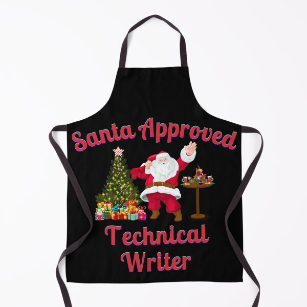 Item preview, Santa Approved Technical Writer - Black Background designed and sold by TheKnightWriter.