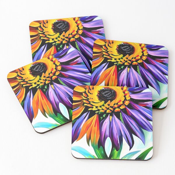 Item preview, Doublet - Colorful Coneflower Close-up designed and sold by Milky-Way-Local.