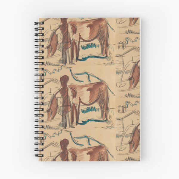 Item preview, Ernst Ludwig Kirchner  Bauer und trinkende Kuh Farmer and drinking cow designed and sold by TeeARTHY.