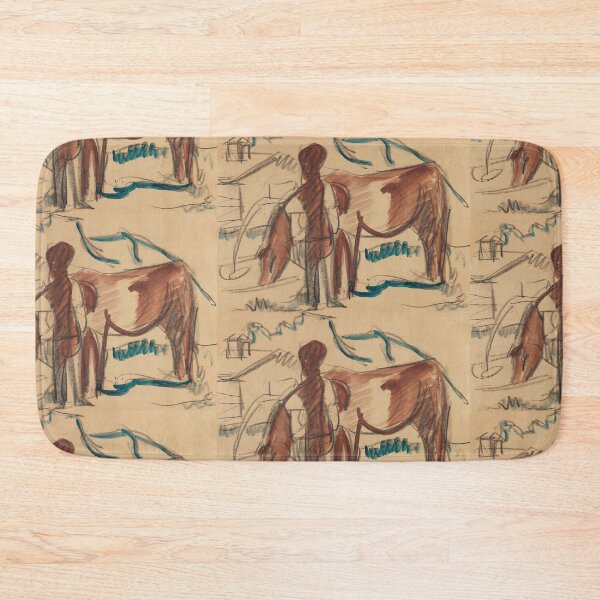 Item preview, Ernst Ludwig Kirchner  Bauer und trinkende Kuh Farmer and drinking cow designed and sold by TeeARTHY.