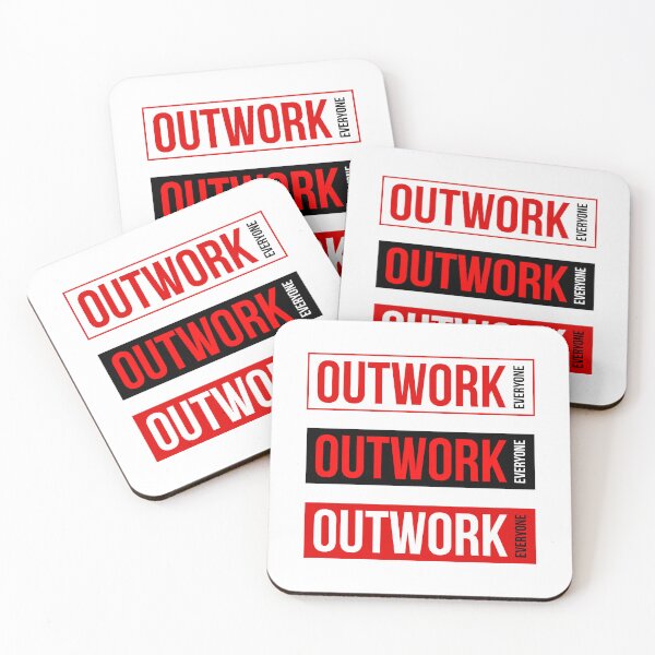 Item preview, Outwork Everyone | Motivational Mantra Quote designed and sold by MotivationSpark.