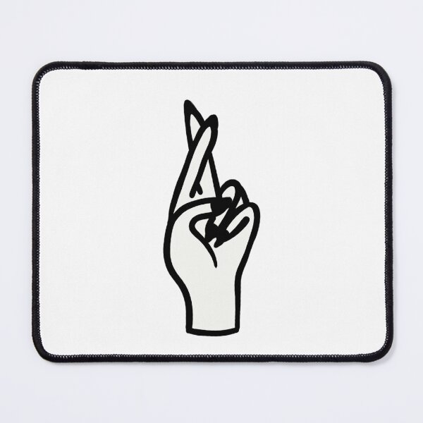 Item preview, Fingers crossed white designed and sold by Mermaidssparkle.