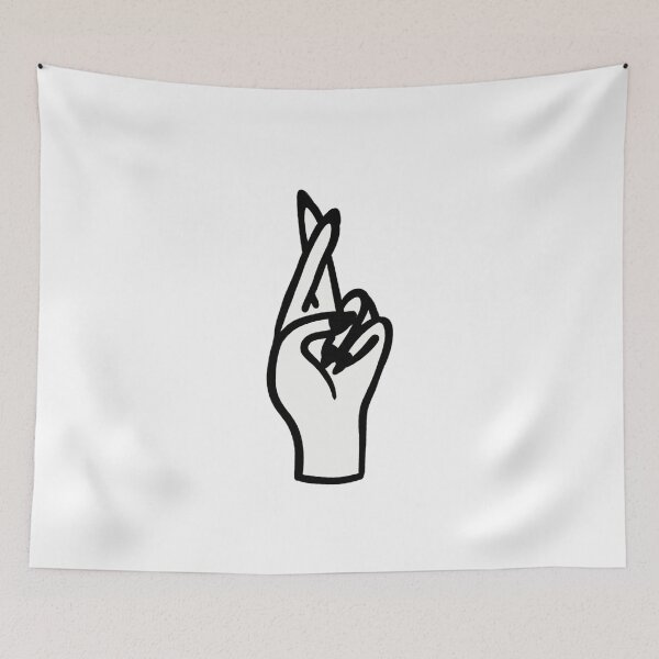 Item preview, Fingers crossed white designed and sold by Mermaidssparkle.