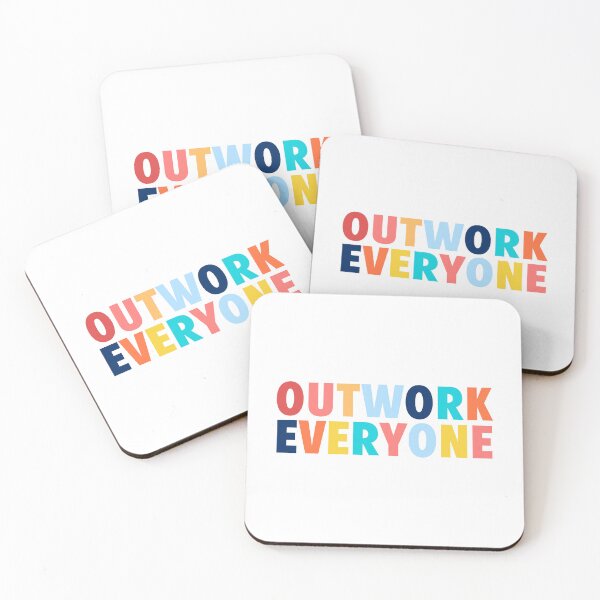 Item preview, Outwork Everyone | Motivational Mantra Quote designed and sold by MotivationSpark.