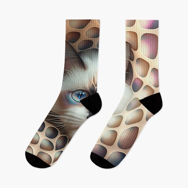Artikelvorschau, Ein Fractal-Porträt einer Snowshoe-Katze entworfen und verkauft von Daniel Leighton.