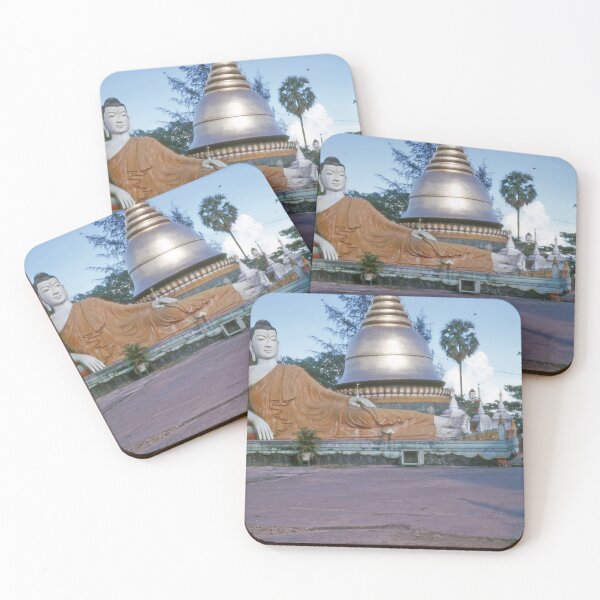 Item preview, 1970s - View of a Resting Buddha and a Pagoda, Myanmar, Burma designed and sold by thatwaslife.