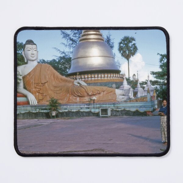 Item preview, 1970s - View of a Resting Buddha and a Pagoda, Myanmar, Burma designed and sold by thatwaslife.
