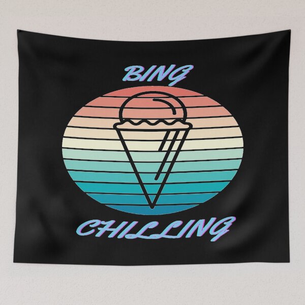 Item preview, BING CHILLING - ICE CREAM MEME designed and sold by ArtzandDesignz.