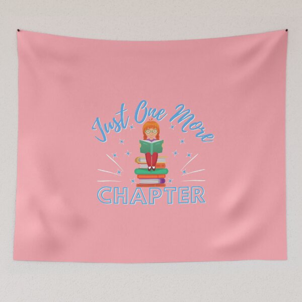 Item preview, Just One More Chapter (pink) designed and sold by Novelty-Shirts.