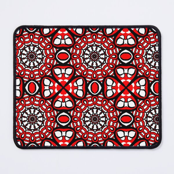 Item preview, Red And White seamless repeat pattern design designed and sold by patternologyy.
