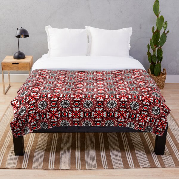 Aperçu de l'œuvre Motif de répétition sans couture rouge et blanc créée et vendue par patternologyy.