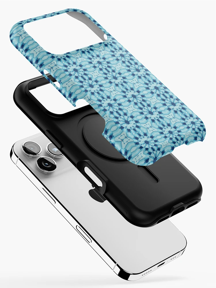 Thumbnail 2 of 4, iPhone Case, Cyan art pattern designed and sold by Work of art Shop.