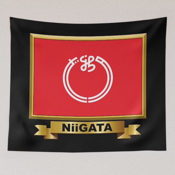 Item preview, NIIGATA PREFECTURE Flag Gifts, Masks, Stickers & Products (N) designed and sold by mpodger.