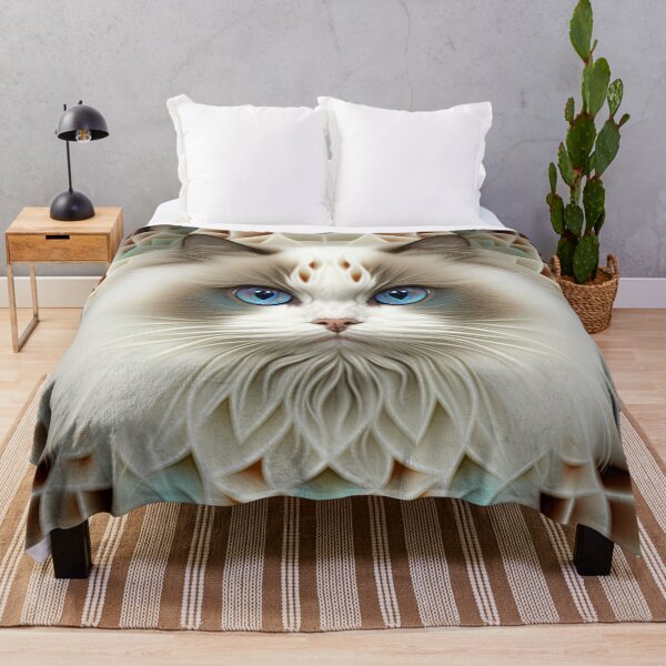 Item preview, A Fractal Portrait of a Ragdoll Cat designed and sold by Daniel Leighton.