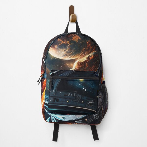 Item preview, Astronaut in space, colorful planets, galaxy designed and sold by MarcGugDesigns.