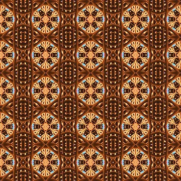 Artwork thumbnail, Orange flowers pattern by Work of art Shop