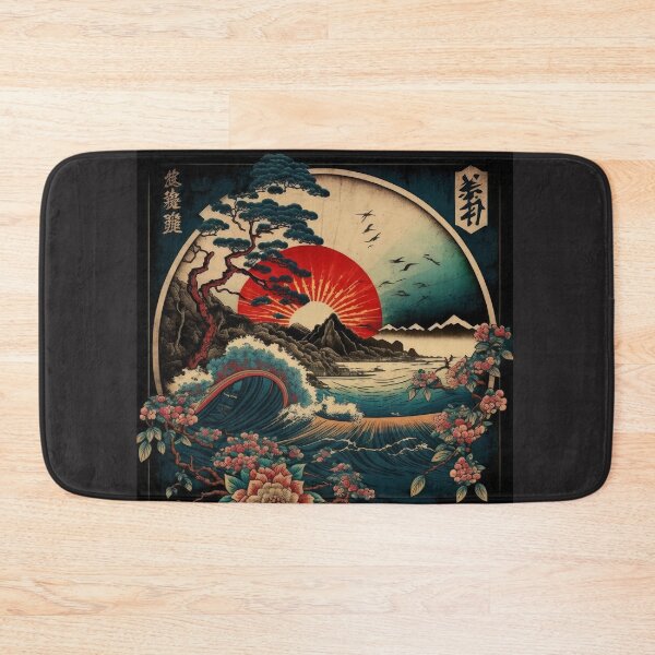 Item preview, Original art Vintage style Japanese Travel Poster Print designed and sold by 3 CITIES.
