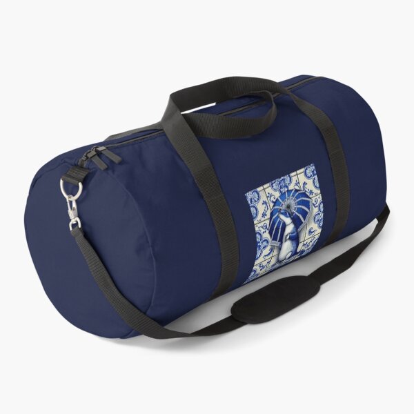 Item preview, Otter with umbrella in blue tile - 1  designed and sold by estrucida.