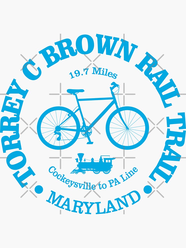 Thumbnail 3 of 3, Sticker, Torrey C Brown Rail Trail (Cycling) designed and sold by curranmorgan.